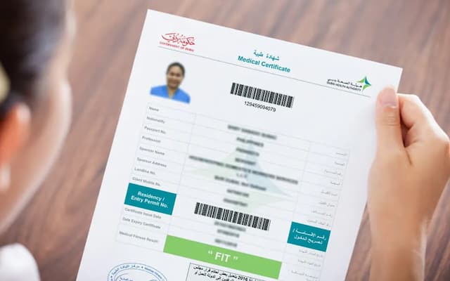 Medical test + Emirates ID applications