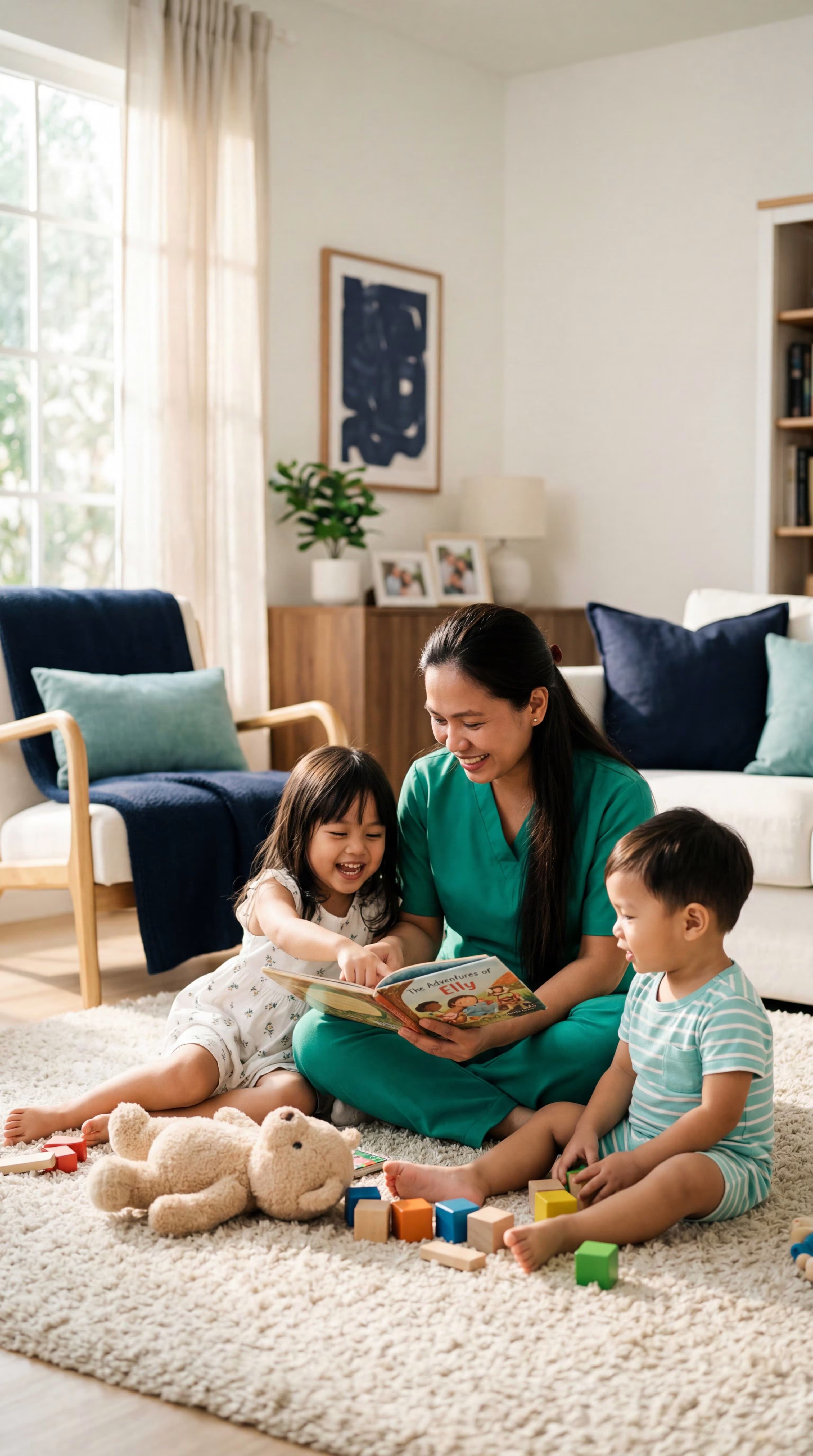 Maid cleaning in a modern UAE home
